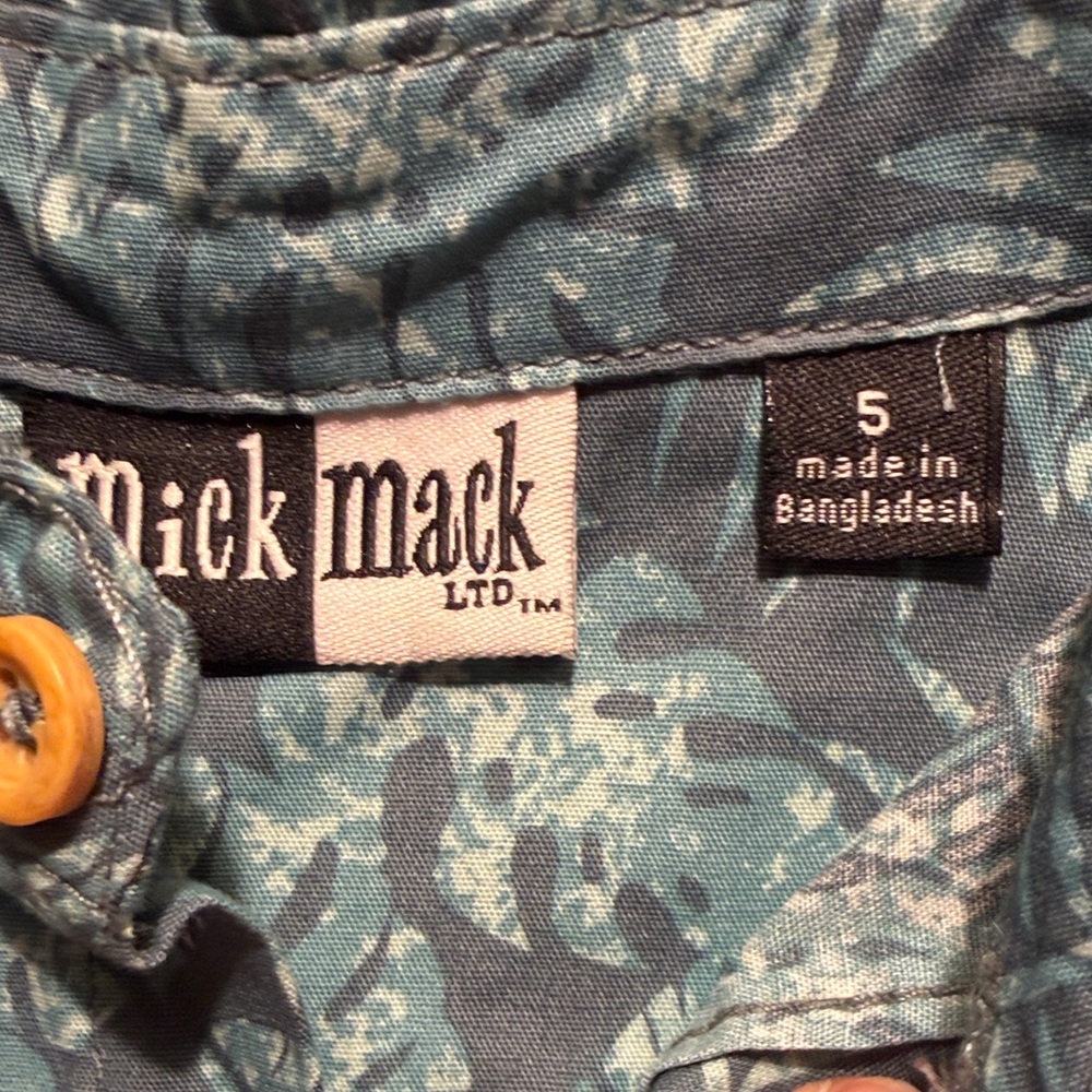 Matix Kids Tropical Blue Button-Down Shirt - Picture 5 of 5
